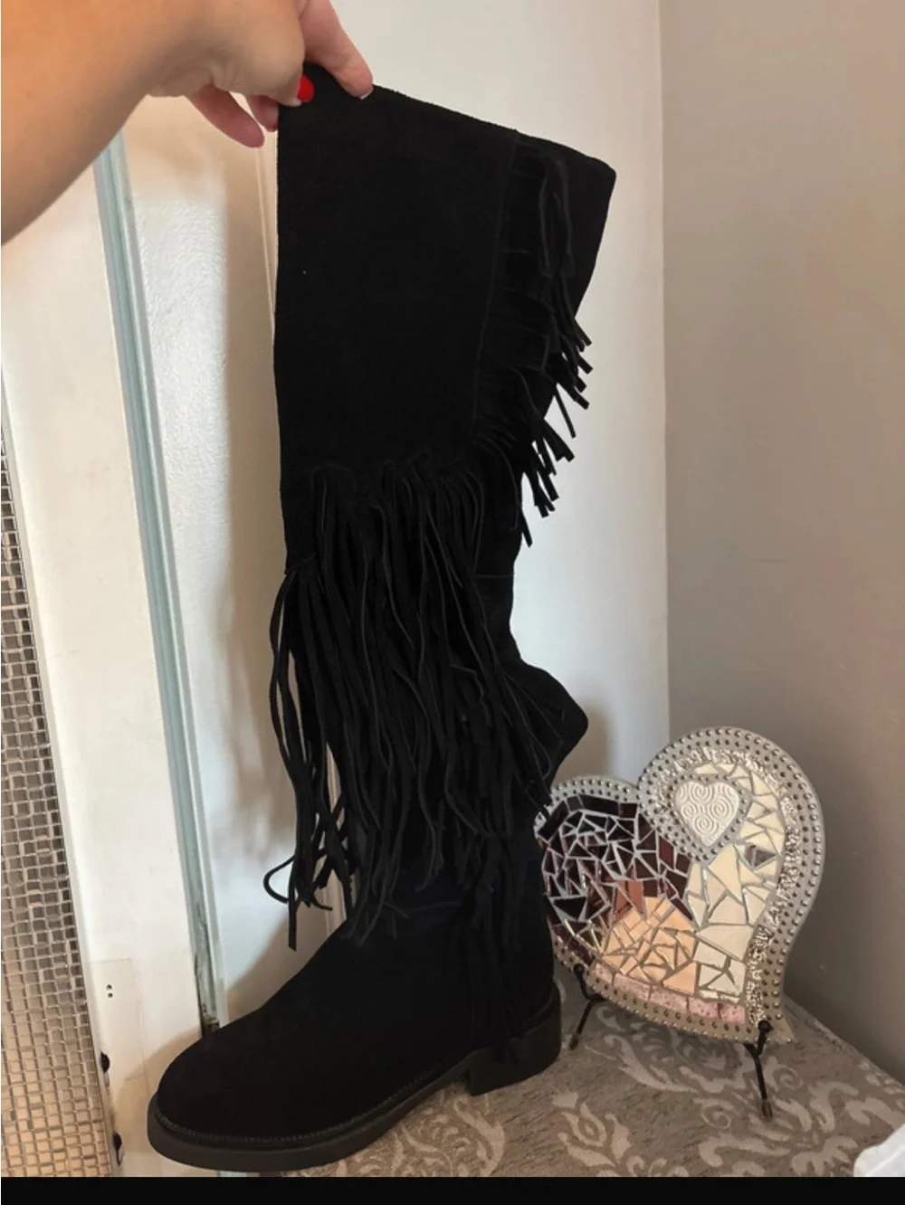 Jeffrey Campbell thigh high boots